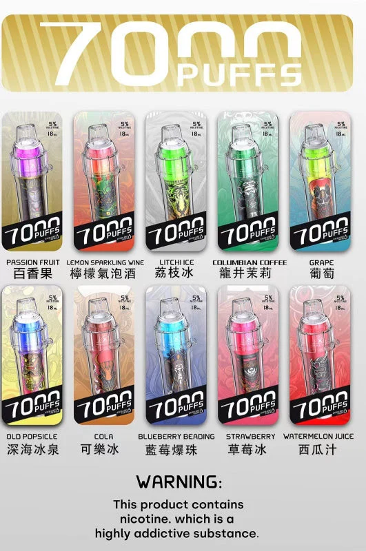 HEBAT喜貝7000口五代拋棄式電子煙口味推薦 1 HEBAT喜貝7000口五代拋棄式 HEBAT喜貝7000口一次性電子煙