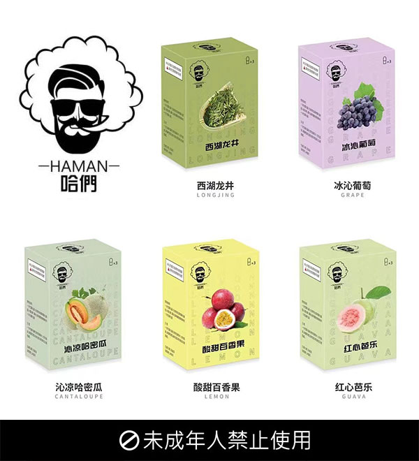 常見電子煙彈口味有哪些:從經典到創新 6 顯示屏電子煙 Haman哈們電子煙彈