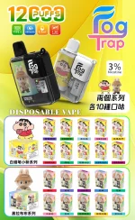 Fog trap 拉布布/蠟筆小新系列 12000口抛棄式/一次性電子煙