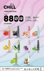 CHILL鴨嘴獸8800 puffs 拋棄式正品一次性電子煙台灣現貨